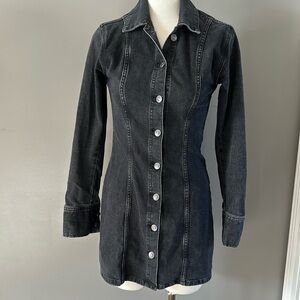 Abercrombie and fitch black denim dress